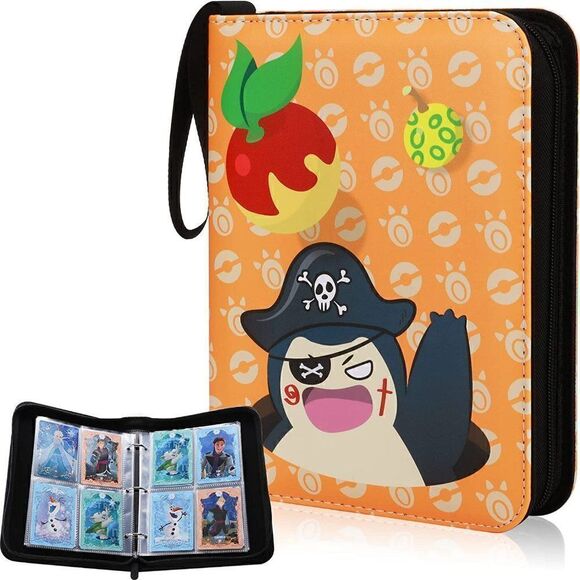 4 Pockets Portable Card Collector Album, Trading Card Binder - Picture 1 of 6